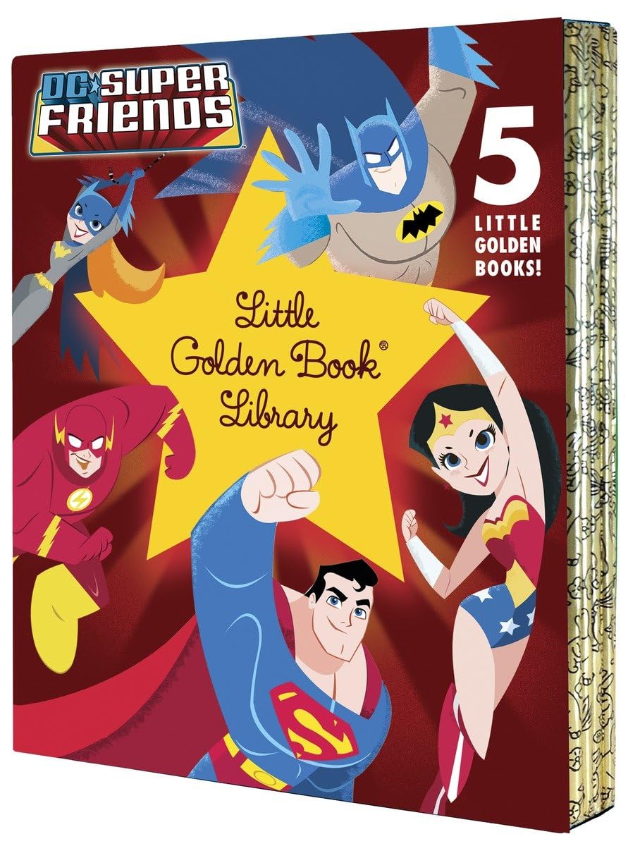 DC Super Friends Little Golden Book Library (DC Super Friends): Superman; Batman; Green Lantern; Wonder Woman Hardcover – Picture Book, January 6, 2015