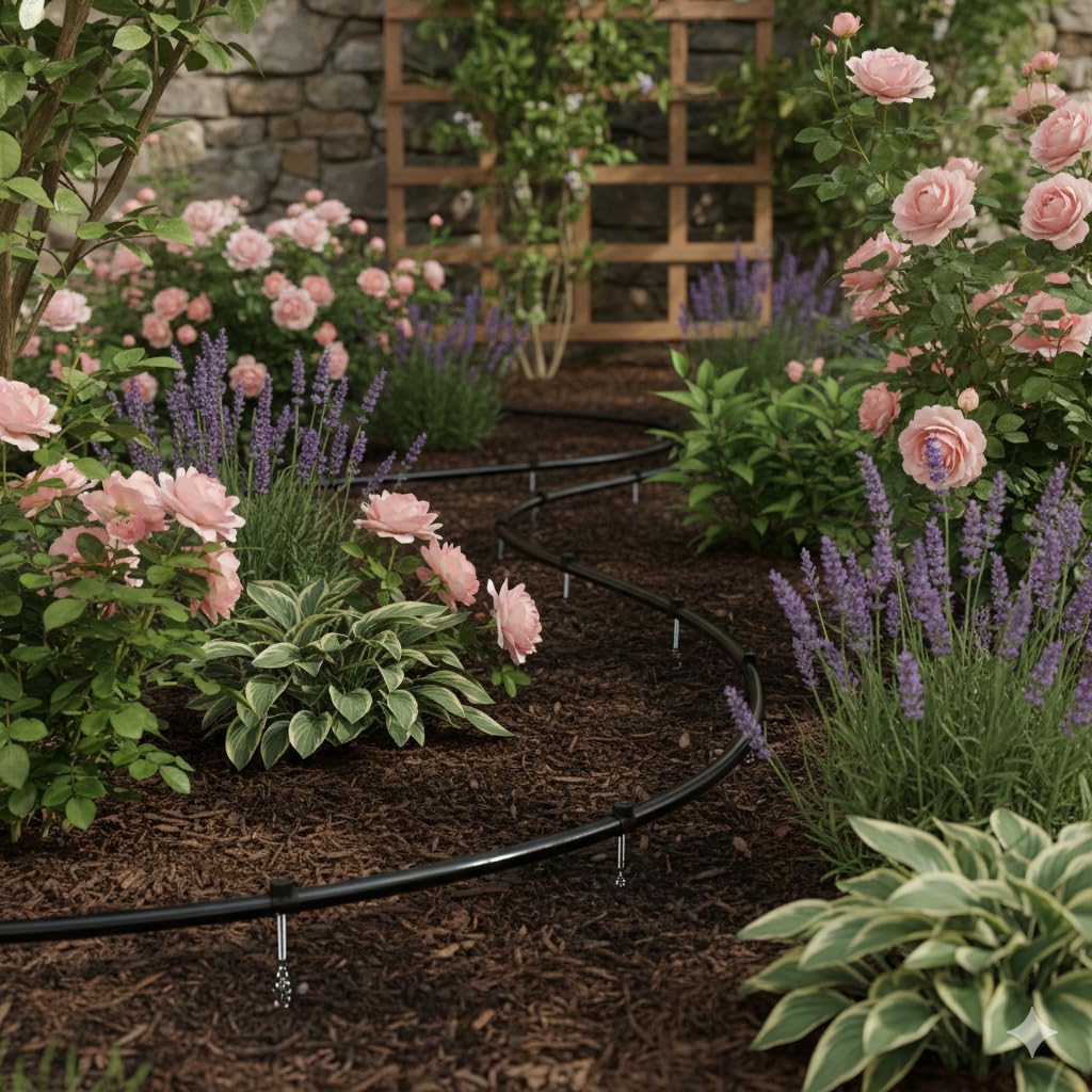 Tuberia Riego por Goteo 16mm SIN GOTEROS 100 metros | Tuberia riego 16mm AENOR | Manguera de Riego 16 mm | Tubo Jardin 16 mm negro | Bobina Agricola sin goteo | Tubería Jardin Arboles Terrazas Goteo