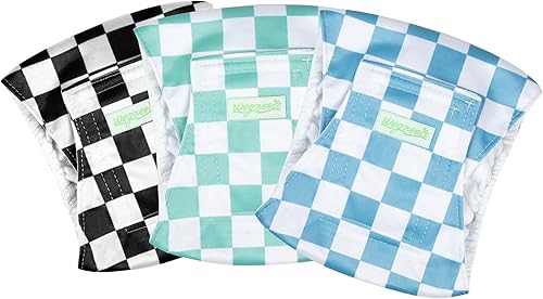 Vista 2 de wegreeco Pañales lavables para el vientre para perros machos (patrón elegante) – Pañales lavables para perros machos, pañales para perros machos