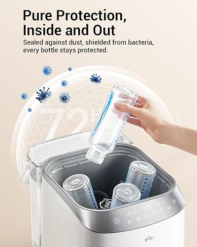 Miniatura 8 de Bear Lavadora de botellas Pro, lavadora de biberones, esterilizador y secadora todo en uno para biberones, piezas de bomba y artículos esenciales