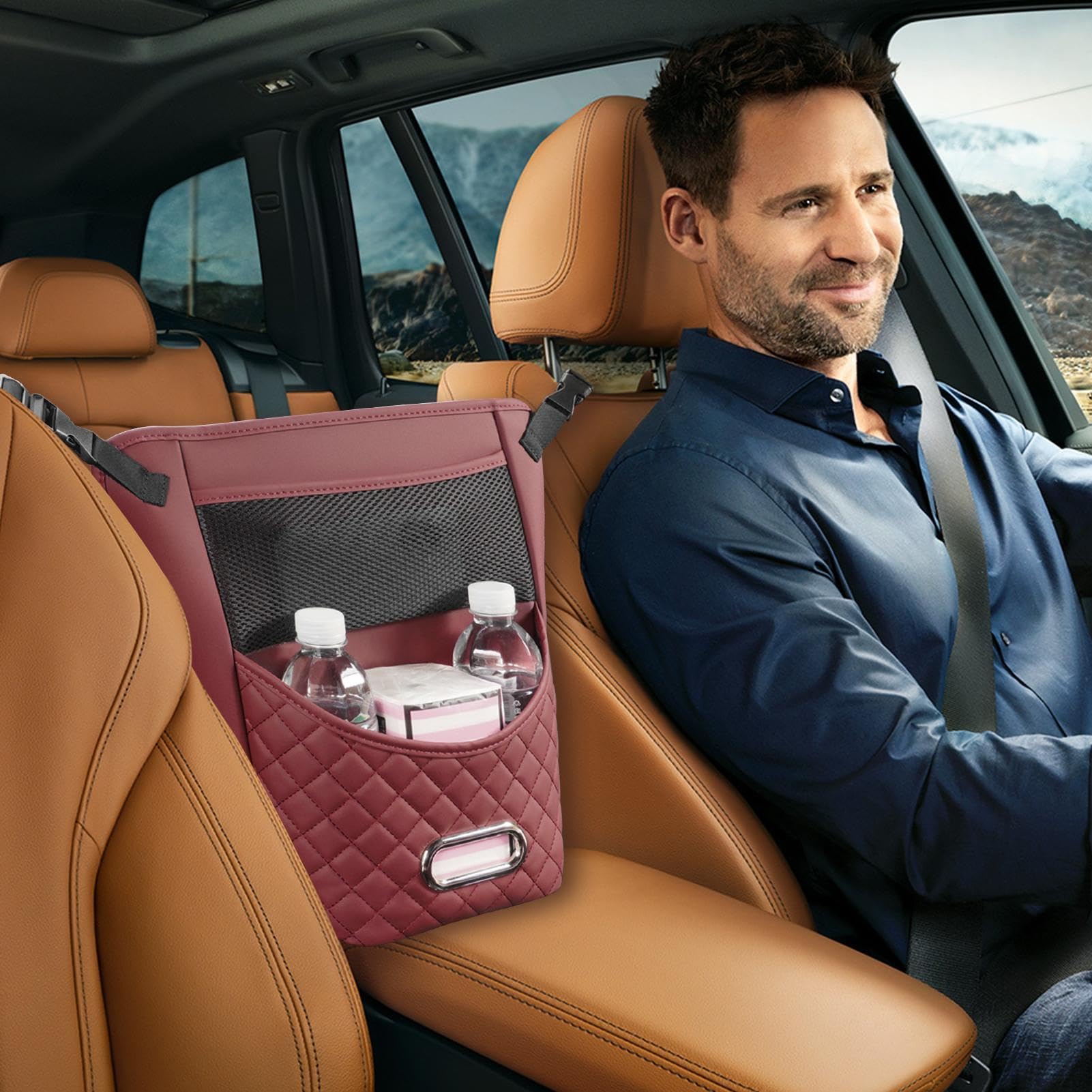 Organizer per auto tra i sedili, borsa per seggiolino auto Borsa | Portaborse per auto per organizer per sedile passeggero per camion, SUV