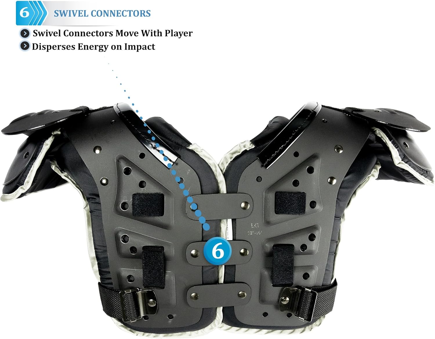 TAG Battle Gear II Intermediate Football Shoulder Pad TSP100 (T-Hook Lockdown Side Strap)