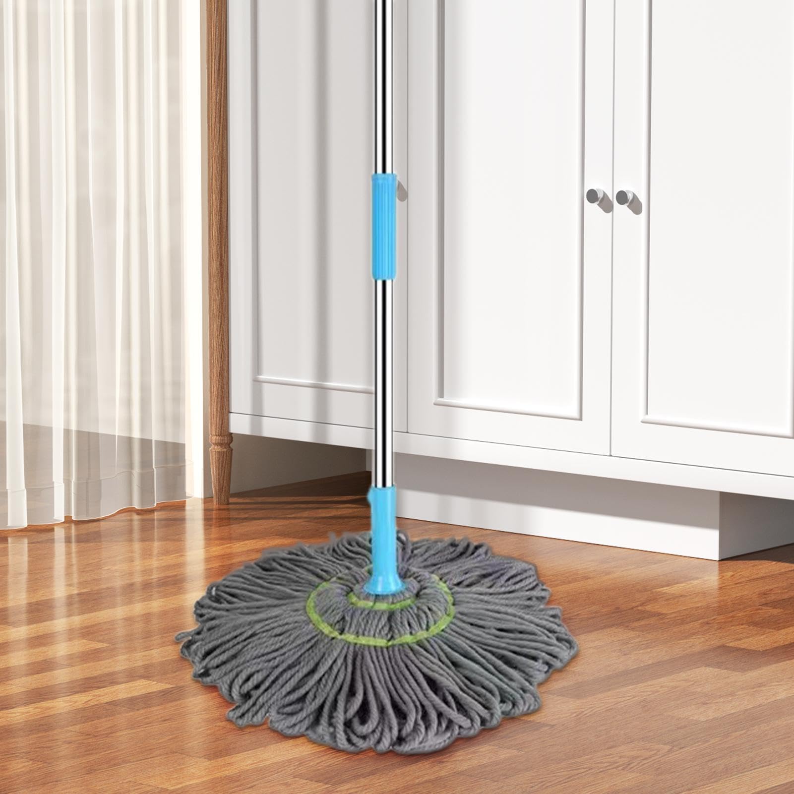 Fregona en seco 2 en 1 – 20,47 x 47,24 pulgadas con base delgada | limpiador de polvo de microfibra de alto rendimiento, herramienta de limpieza rápida de superficies para laminas de madera du