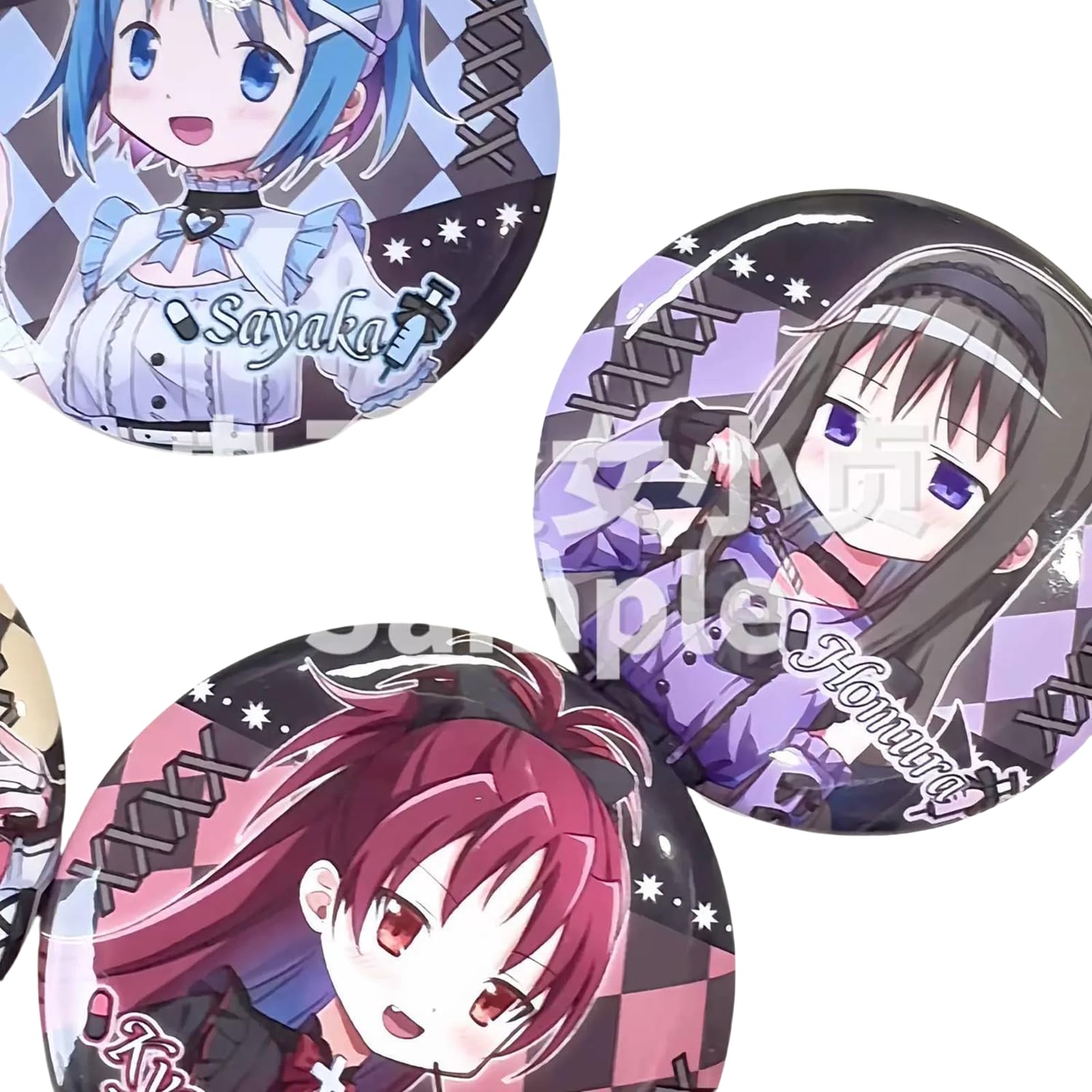 Amazon | SHINHA 魔法少女まどか☆マギカ 地雷系 缶バッジ 鹿目まどか 