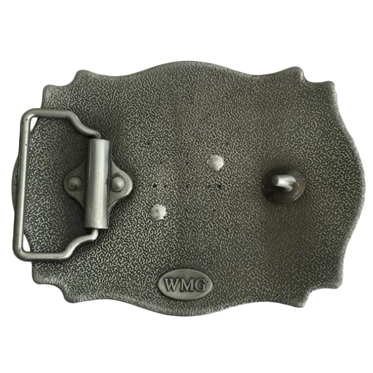 Daisybaby Initial Letter Belt Buckles Western Cowboy Handmade Metal Large Alphabet Belt Buckle for Men and Women F