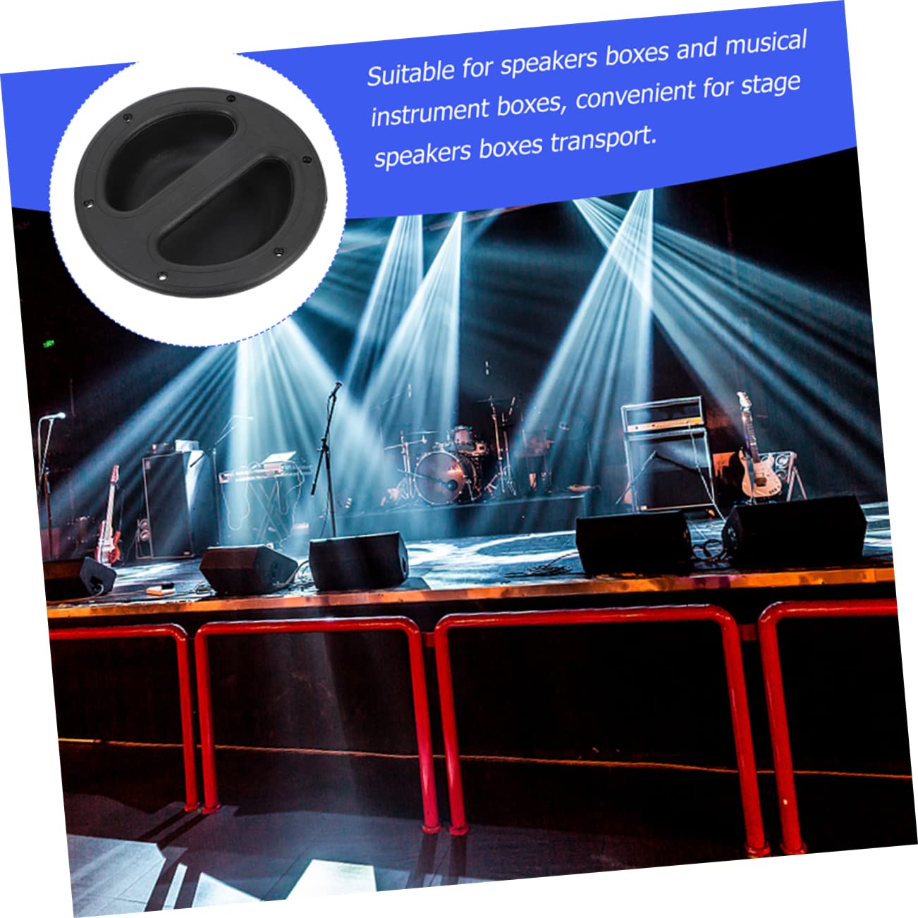 HOMOCONO Speaker Chest Handle Set Removable Speaker Pull Handle Abs Material for Speaker Cabinet Box