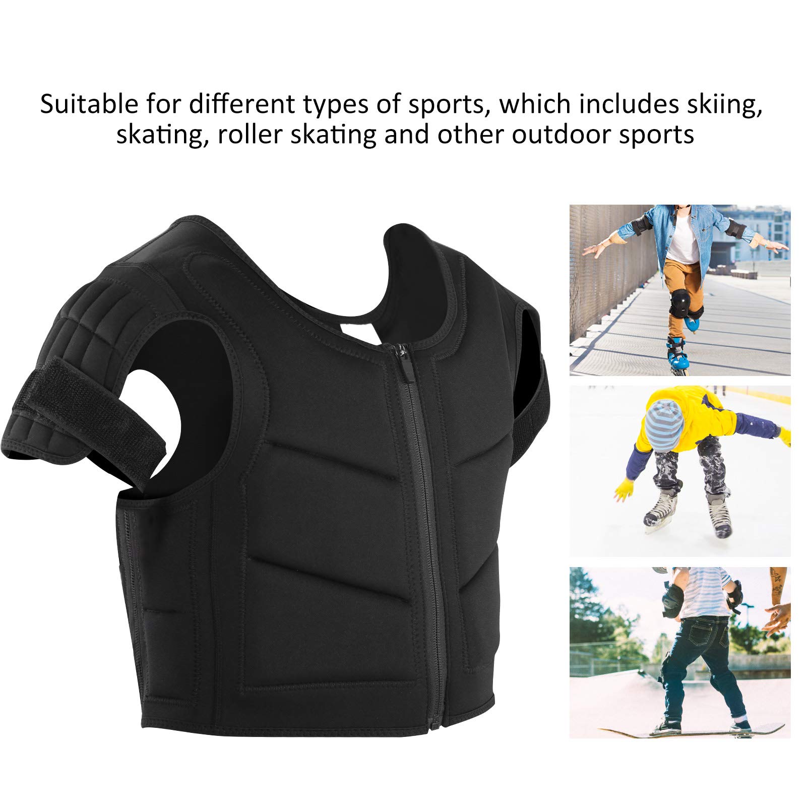 Alvinlite Brustschutz für Kinder, Dirt Bike Motorrad Motocross Schutzpanzer, Jugendreitradweste Jacke(XS) Schutzweste