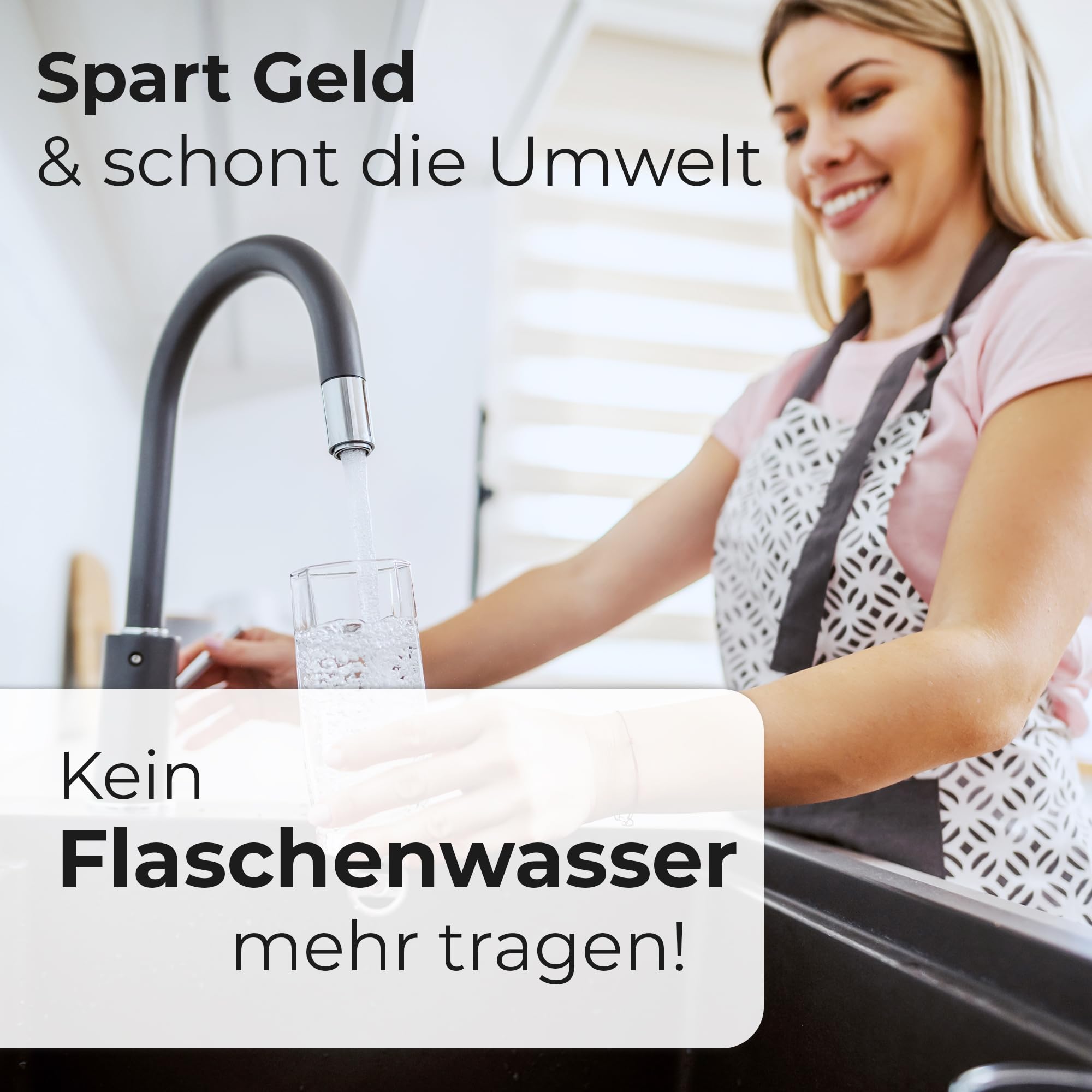 Alb Filter Active Plus+ Wasserfilter Set – Für sauberes Trinkwasser – Filtration von Mikroplastik, Bakterien, Kalk & Schwermetallen – Untertisch Wasserfiltersystem mit 4 Monaten Wechselintervall
