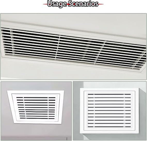 Small Ceiling Access Panel, Air Vent Inspection Door with Louver Panels, for Drywall, Wall and Electrical(500x500mm/20x20in)