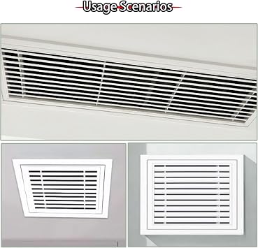 Small Ceiling Access Panel, Air Vent Inspection Door with Louver Panels, for Drywall, Wall and Electrical(500x500mm/20x20in)