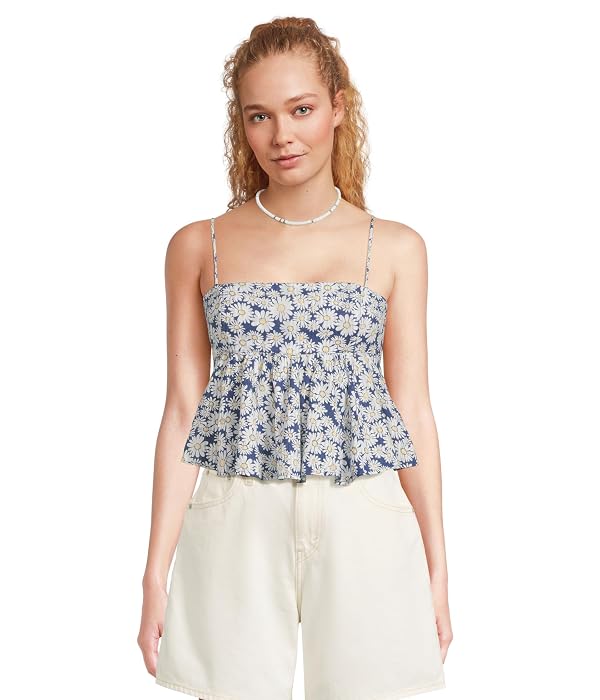 Free People Womens Mia Printed Tank Bellweather Combo LG (Women's 12) One Size by Free People - Used condition - US$45.31