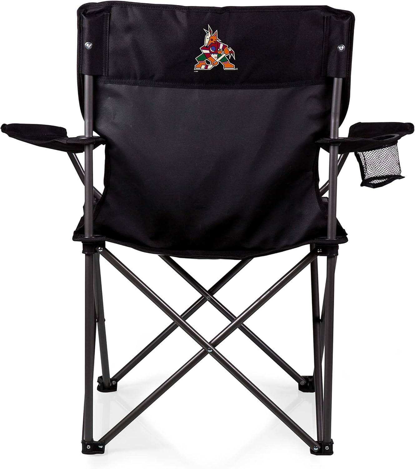 PICNIC TIME NHL PTZ Camp Chair, Picnic Chair, Beach Chair with Carrying Bag, (Black)