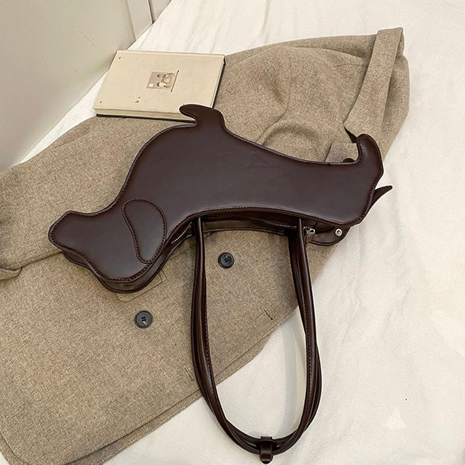 Unique Dachshund Designs Shoulder Bag PU Leather Handbag Underarm Purse For Dog Lover And Fashionable Women - Image 7