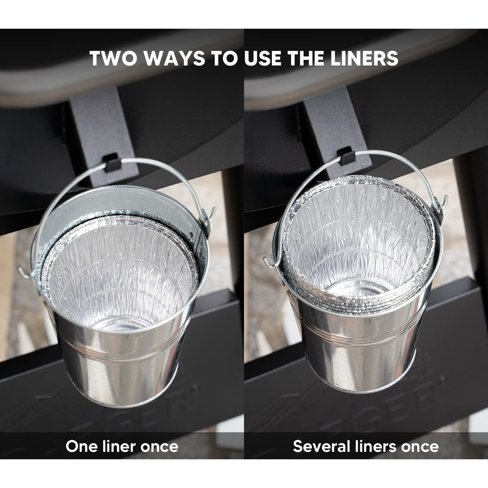 Grease Bucket With 12 Liners For Traeger/Pit Boss Grills X