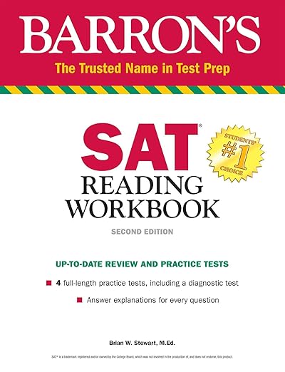 SAT Reading Workbook (Barron's SAT Prep) - Brian W. Stewart M.Ed.
