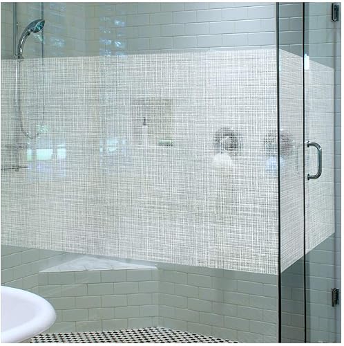 Miniatura 4 de BDF 4WHN - Película decorativa para ventana, red blanca (48 pulgadas x 50 pies)