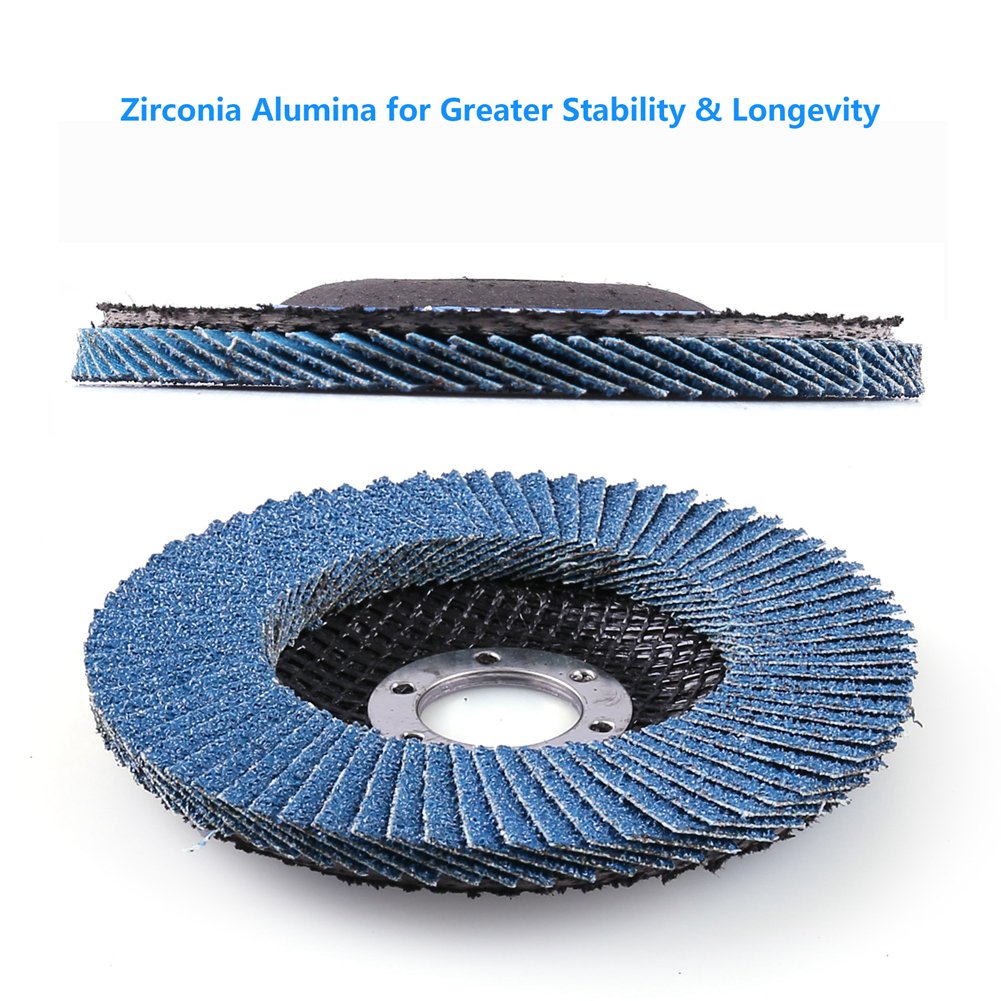Lotfancy 11,4 cm x 7/20,3 cm zirconia Alumina smerigliatrice angolare disco lamellare abrasivo mola piatto