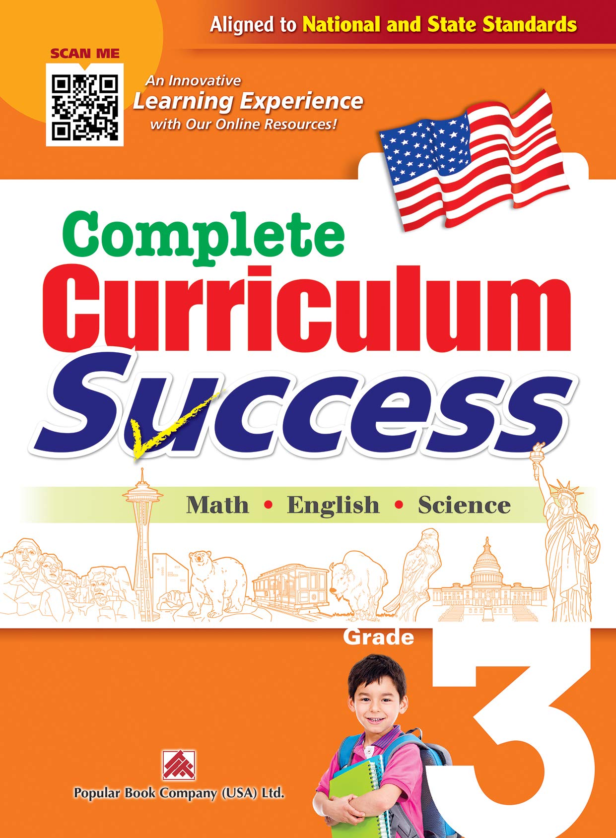 Popular Book Company (Usa) Complete Curriculum Success Grade 3 - Learning Workbook for Third Grade Students - English, Math and Science Activities Children Paperback – Illustrated, 1 August 2019