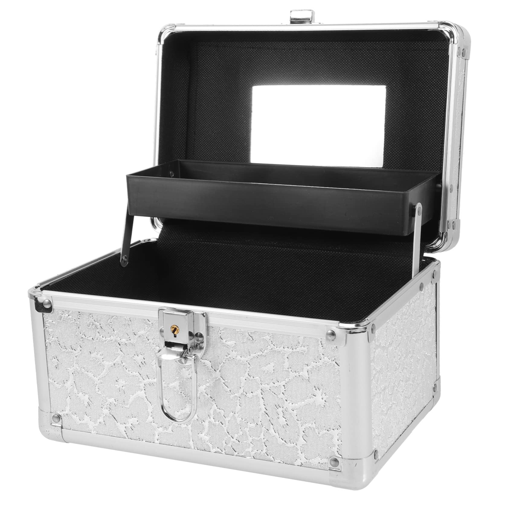 Caja Botiquín Médico Solo Artículos Aprobados por Fsa Maletín De Transporte De Medicamentos Organizador De Joyas Multi Herramientas Estuche Duro Viajar Aleación De Aluminio