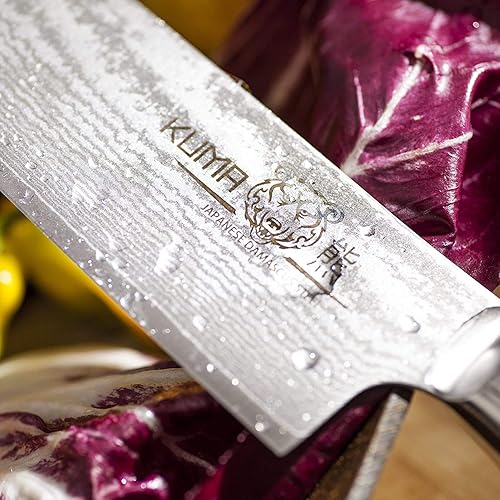 Miniatura 7 de Cuchillos de cocina Damasco - Fabricados con acero frío japonés - Fácil deslizamiento para precisión, tallar, cortar en dados y picar - Refuerzo