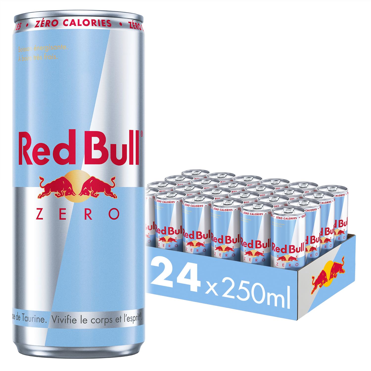 Red Bull, Boisson énergisante, ZERO, 24x250ml