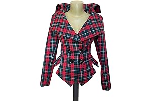 Green Tartan Jacket: A Classic Plaid Tailored Jacket for Vintage Style