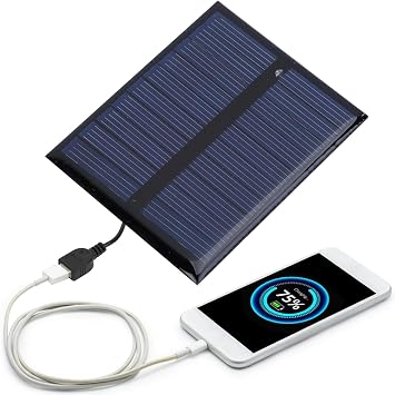 Mini Solar Panels, Polysilicon Solar Panel, 0.5W 5V Portable High Efficiency Solar Panel Board Battery Charger for Emergency Lights Advertising Lights