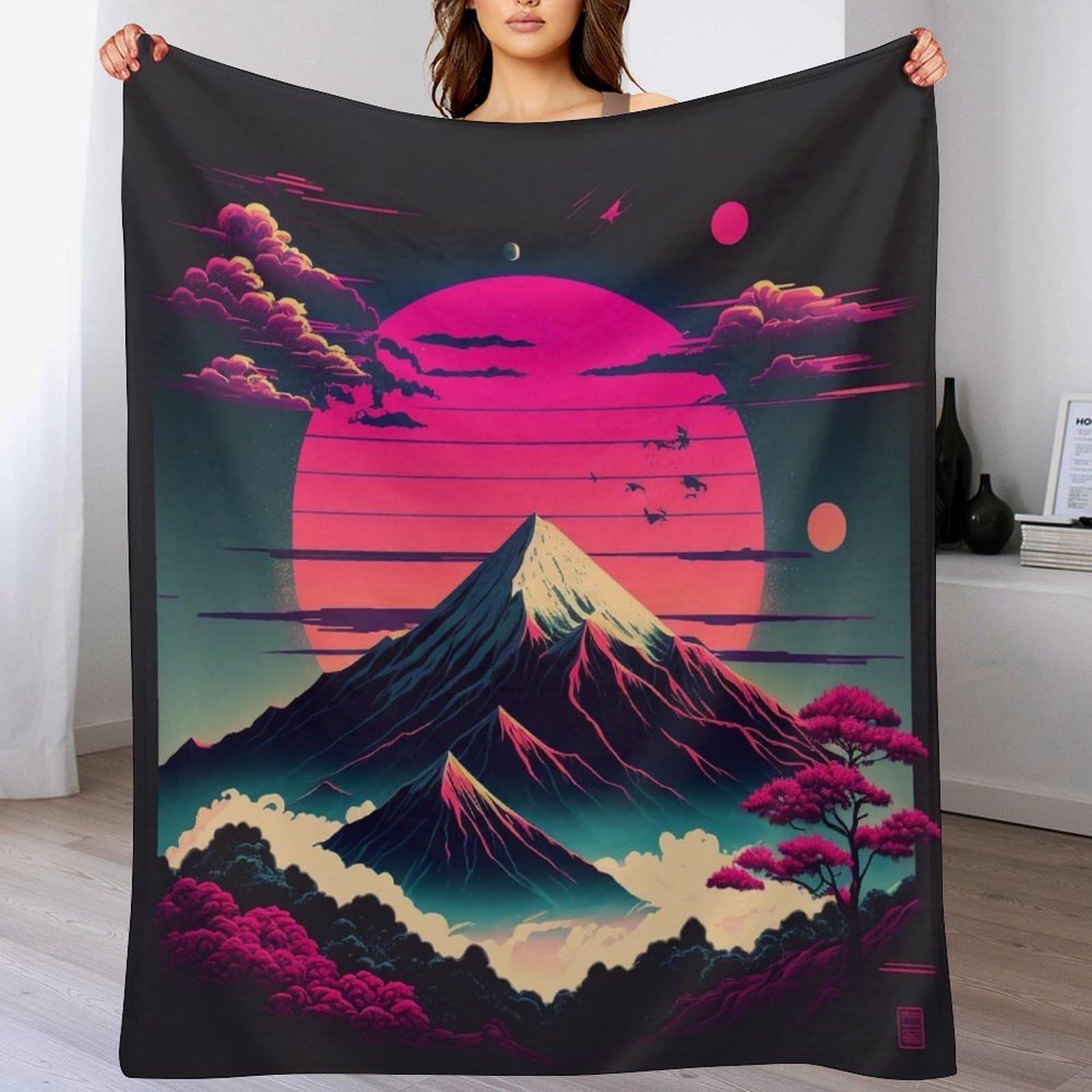 Couverture Mont Fuji 100x130cm : le cadeau déco et bien-être idéal pour vos proches