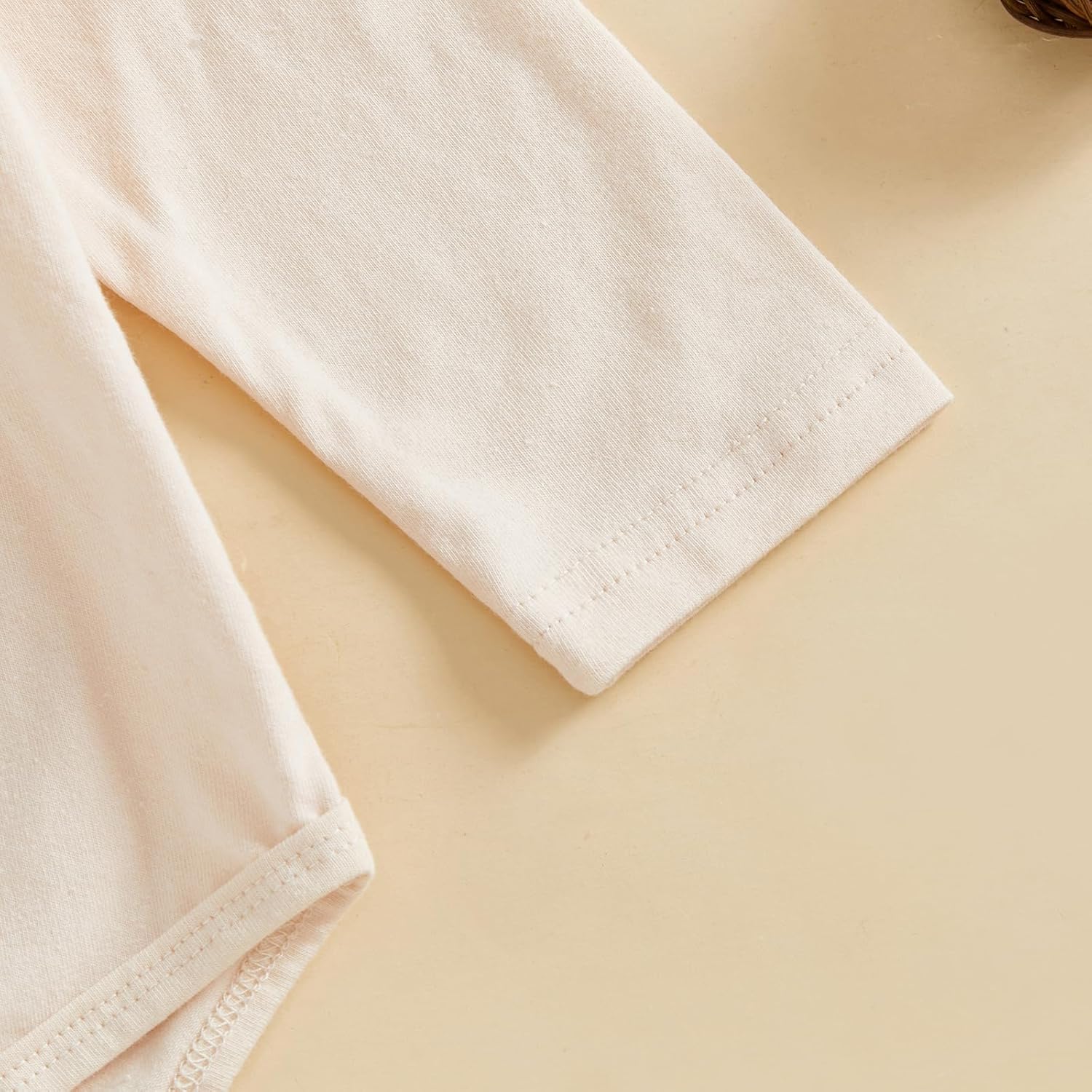 Newborn Baby Boy Hunting Outfit Deer Antler Letter Print Long Sleeve Romper and Pants +Hat 3pc Clothes - Image 7