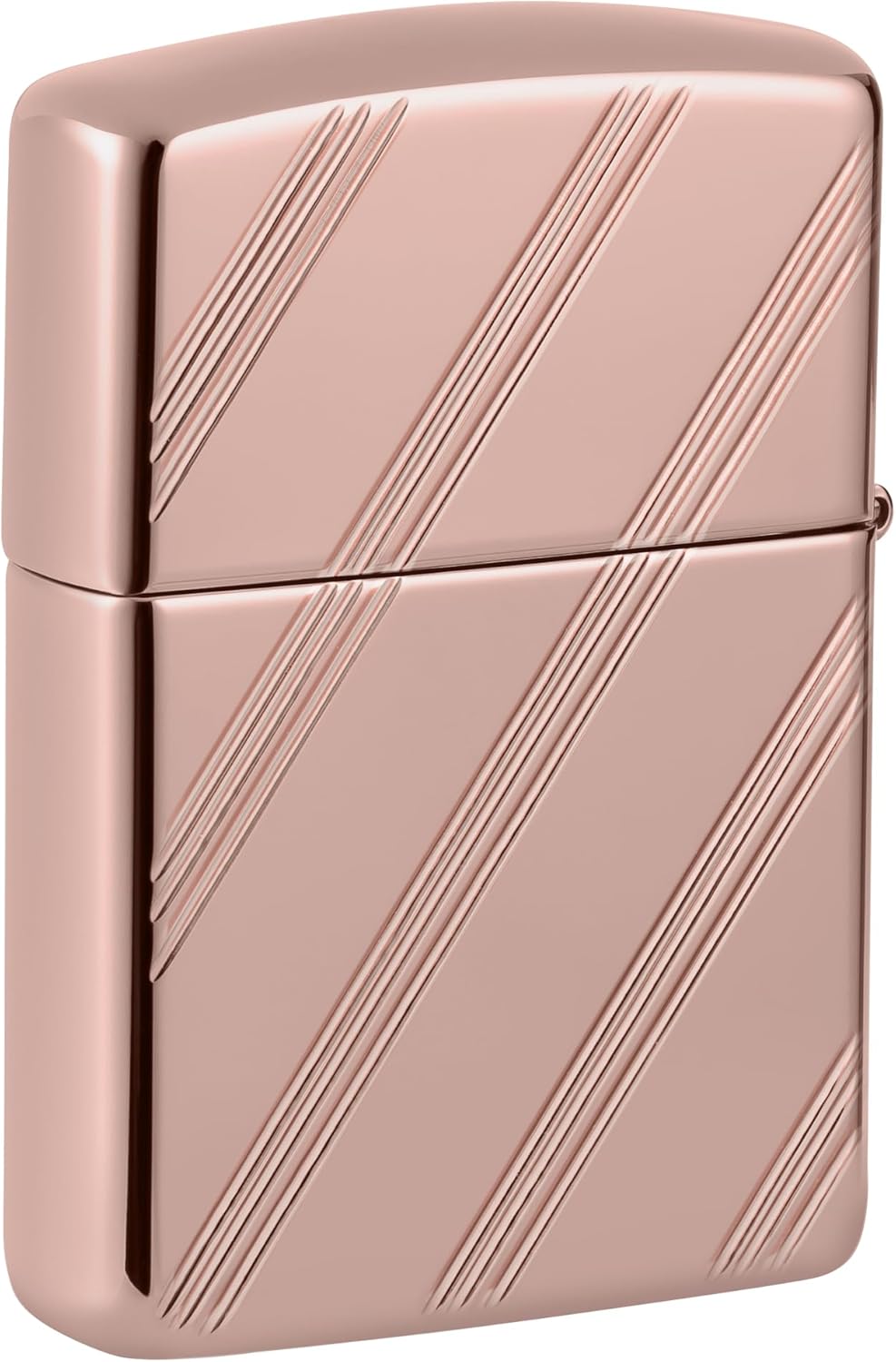 ZIPPO Armor Case in Rose Gold Script Collectible 60006832 Deeply Engraved on Two Sides Limited to 17,500 Pieces Insert Rose Gold Vintage Stamp, 48768