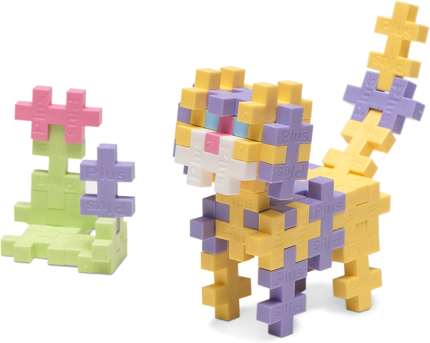 PLUS PLUS - Pastel Color Mix - 70 pc Tube, Construction Building Stem/Steam Toy, Kids Puzzle Blocks