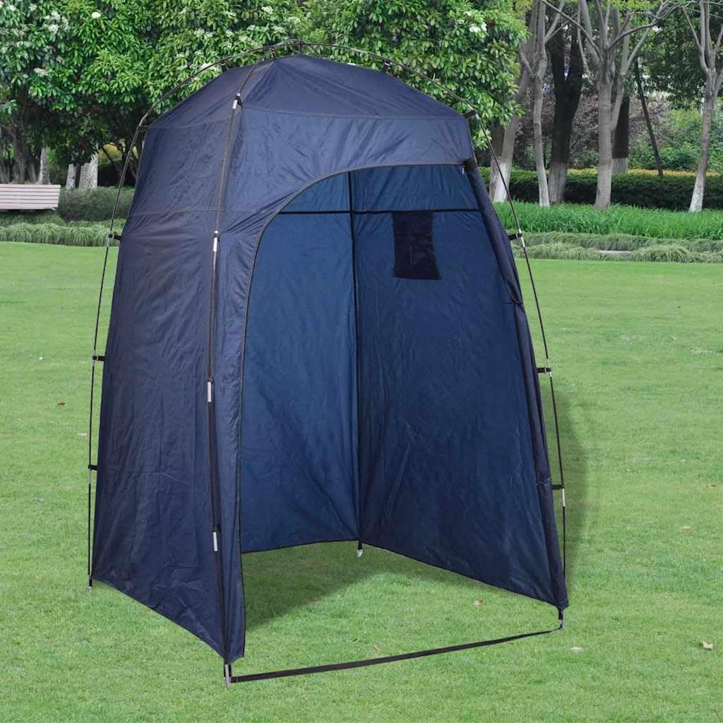 Duschzelt Umkleidezelt für Camping 130 x 130 x 210 cm, Tragbare Duschkabine für Strand und Garten mit Reißverschluss