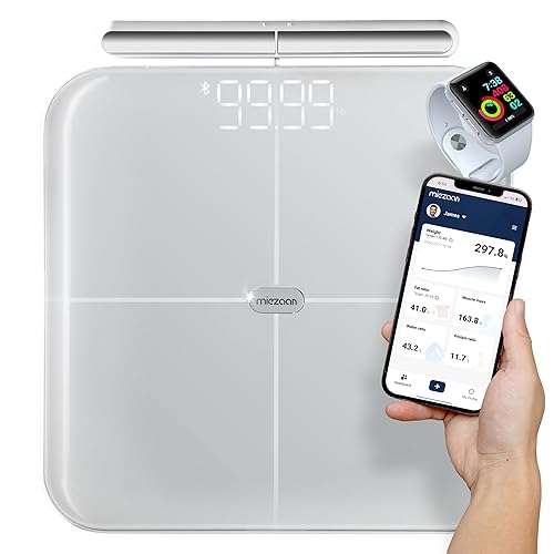 Miniatura 8 de BodyPulse - Báscula inteligente de 8 electrodos para peso corporal, báscula digital, 56 métricas, báscula de baño con IMC, grasa corporal,