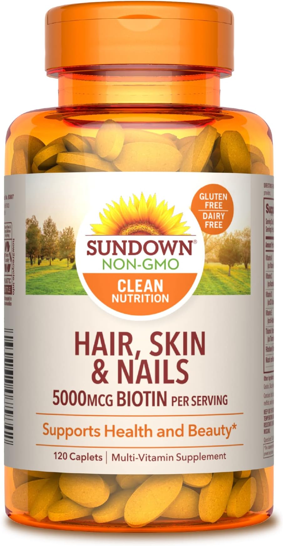 Sundown Hair, Skin and Nails, 120 Caplets