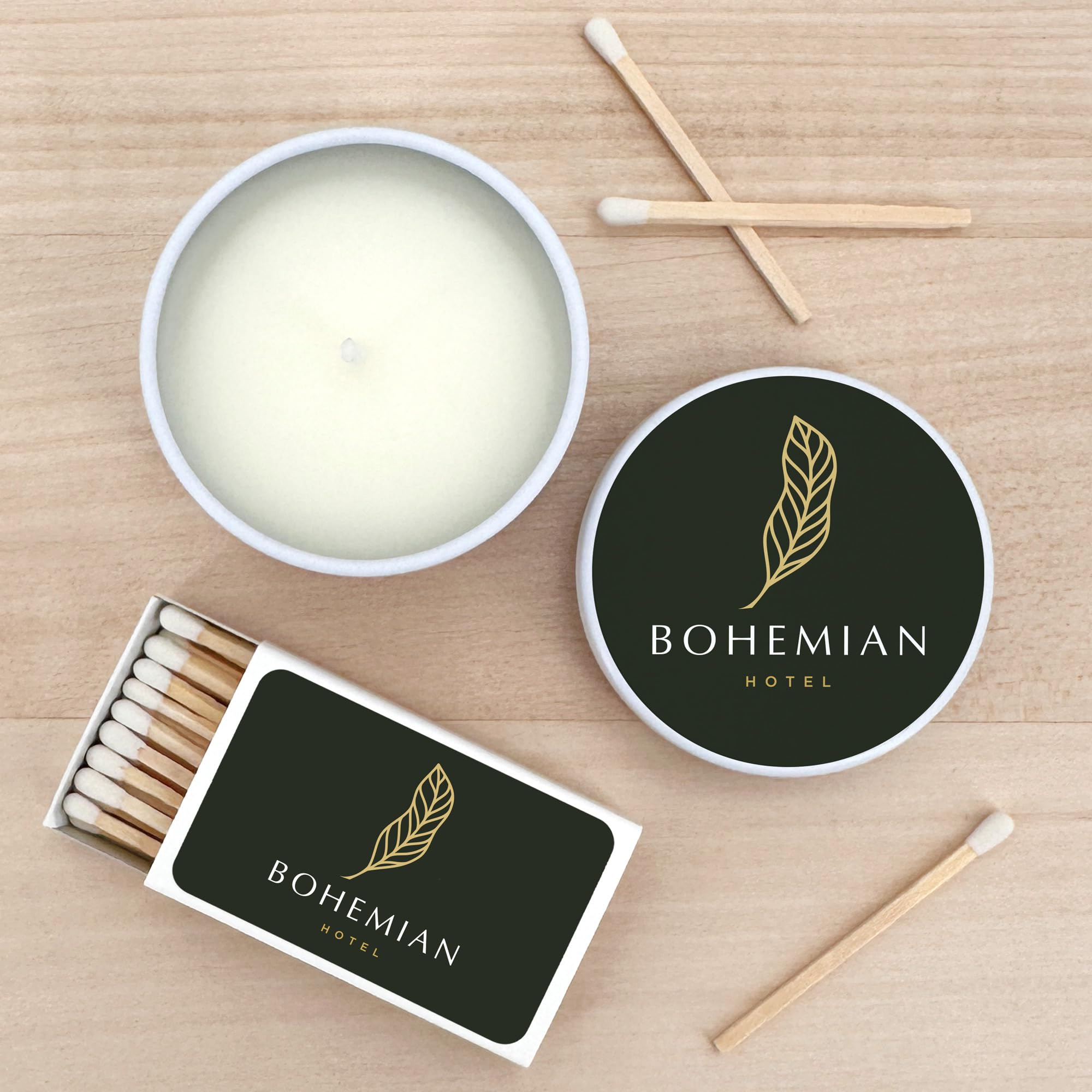 Best Day Ever Spot Custom Candles, Personalized Candles - 10 Quantity - $2.95 Each - Bulk Candles Promotional Product/Bulk with Your Logo/Customized (Set of 10) (White Tin), 9512000-CORP