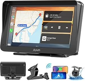 Alxum display CarPlay portatile 7″ con telecamera posteriore