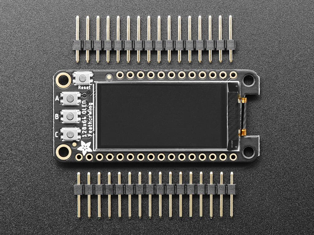 Adafruit Industries FeatherWing OLED - Componente aggiuntivo OLED 128x64 per Feather - Stemma QT Qwiic