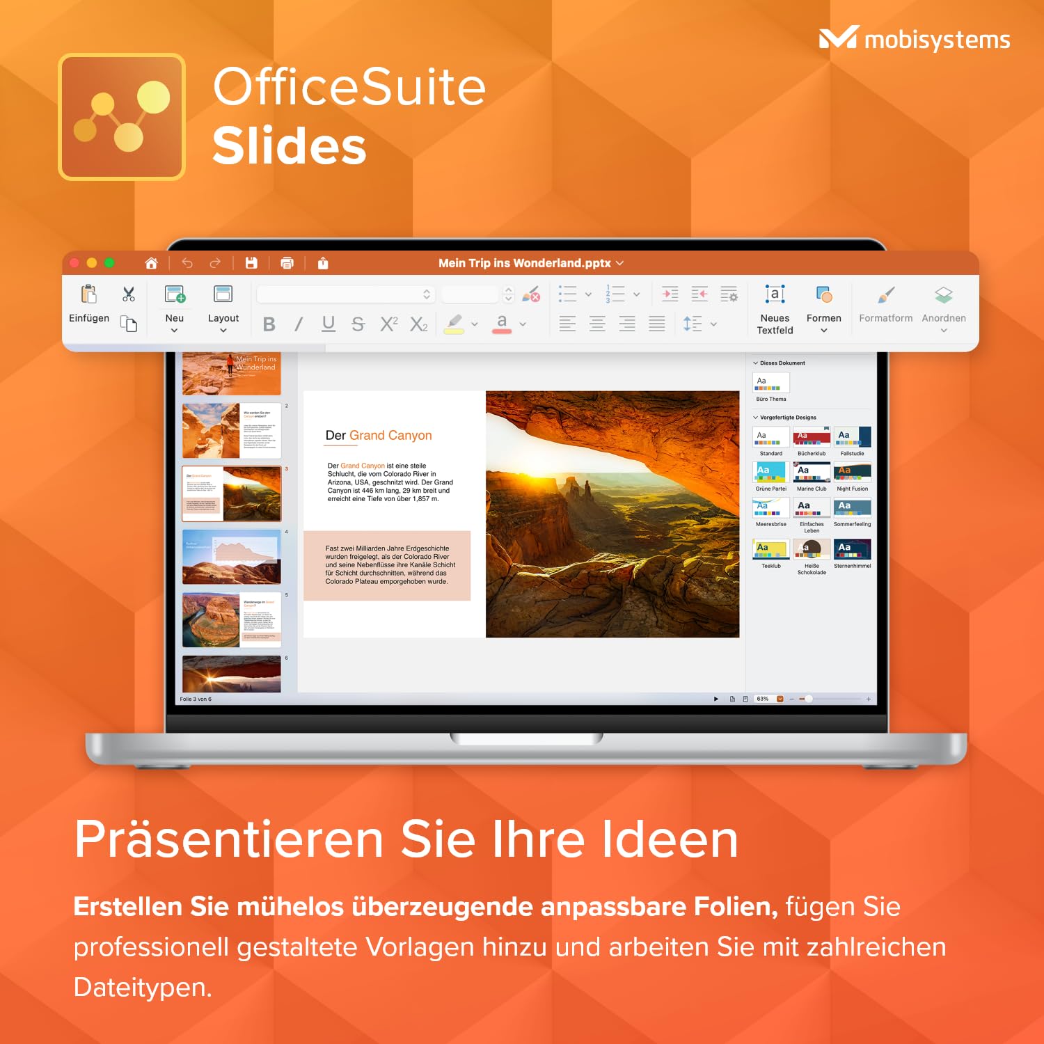 OfficeSuite Home & Business für Mac - Lebenslange Lizenz - Office-Paket für MacOS | 1 Gerät | 1 Benutzer