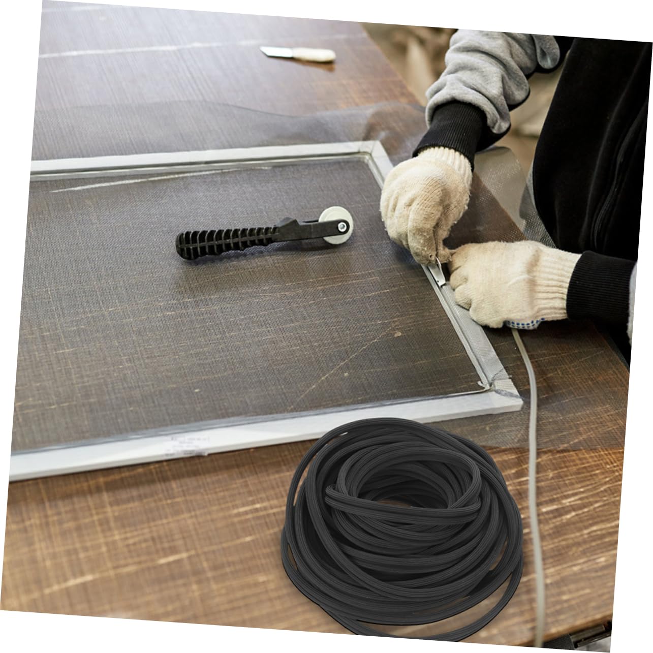 OSALADI 3sätze Fensterrollwerkzeug Für Montage Von Fliegengitter Und Screen Doors Inklusive Holzgriff Und Spline-werkzeugen Für Reparatur Und Anpassung Von Fenstergittern