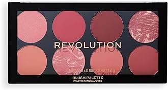 Revolution Beauty London, Ultra Blush Palette, 8 Pigmented Shimmer & Matte Makeup Shades, Blendable Powder Blush Formula, Vegan & Cruelty-Free, Sunset Burst