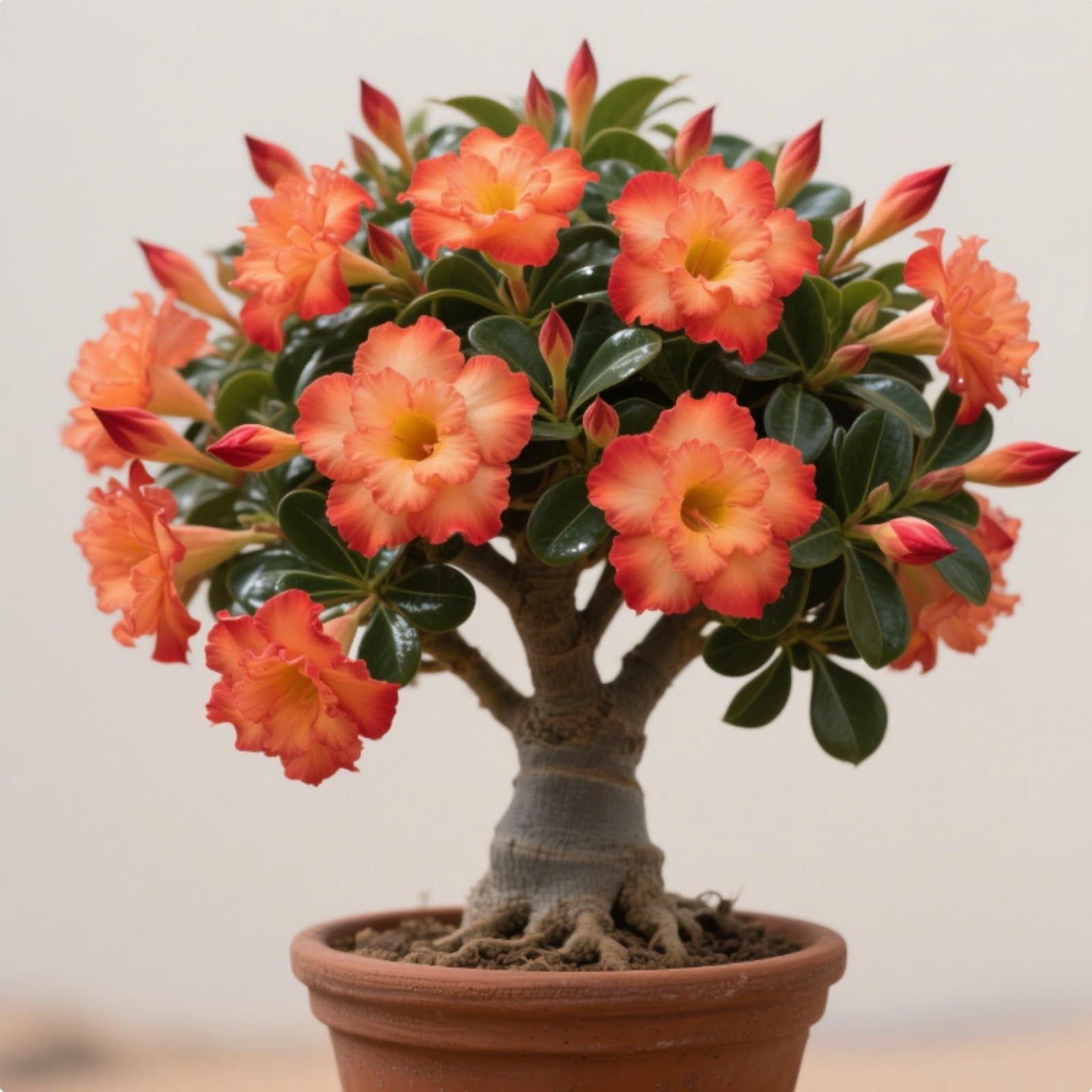 Perennial Adenium,Rare and Beautiful Desert Rose Bulbs in Bulk,Professional Planting for Stunning Garden Displays-1 Bulb-B