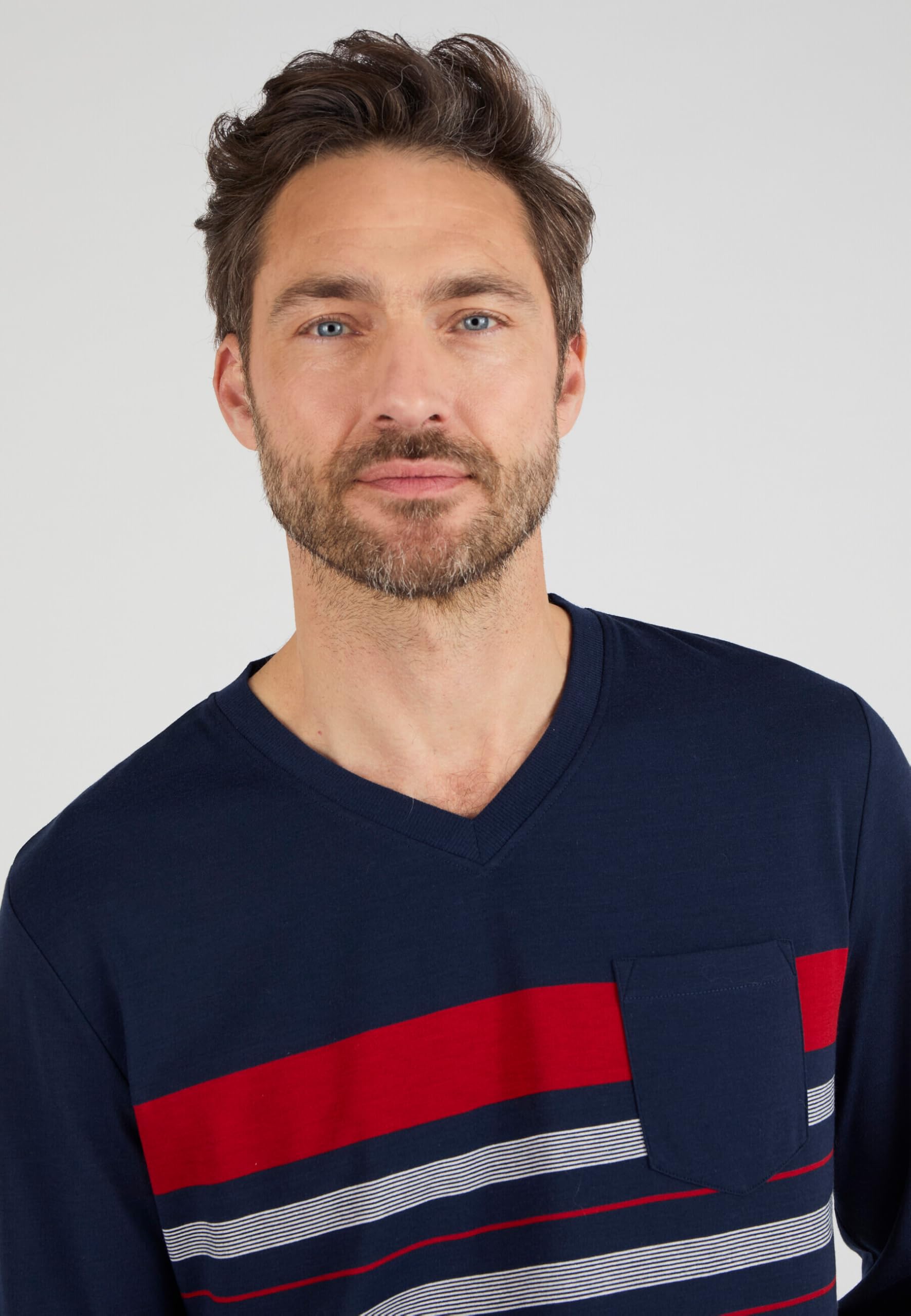 Damart Pyjama Thermolactyl Homme Bleu