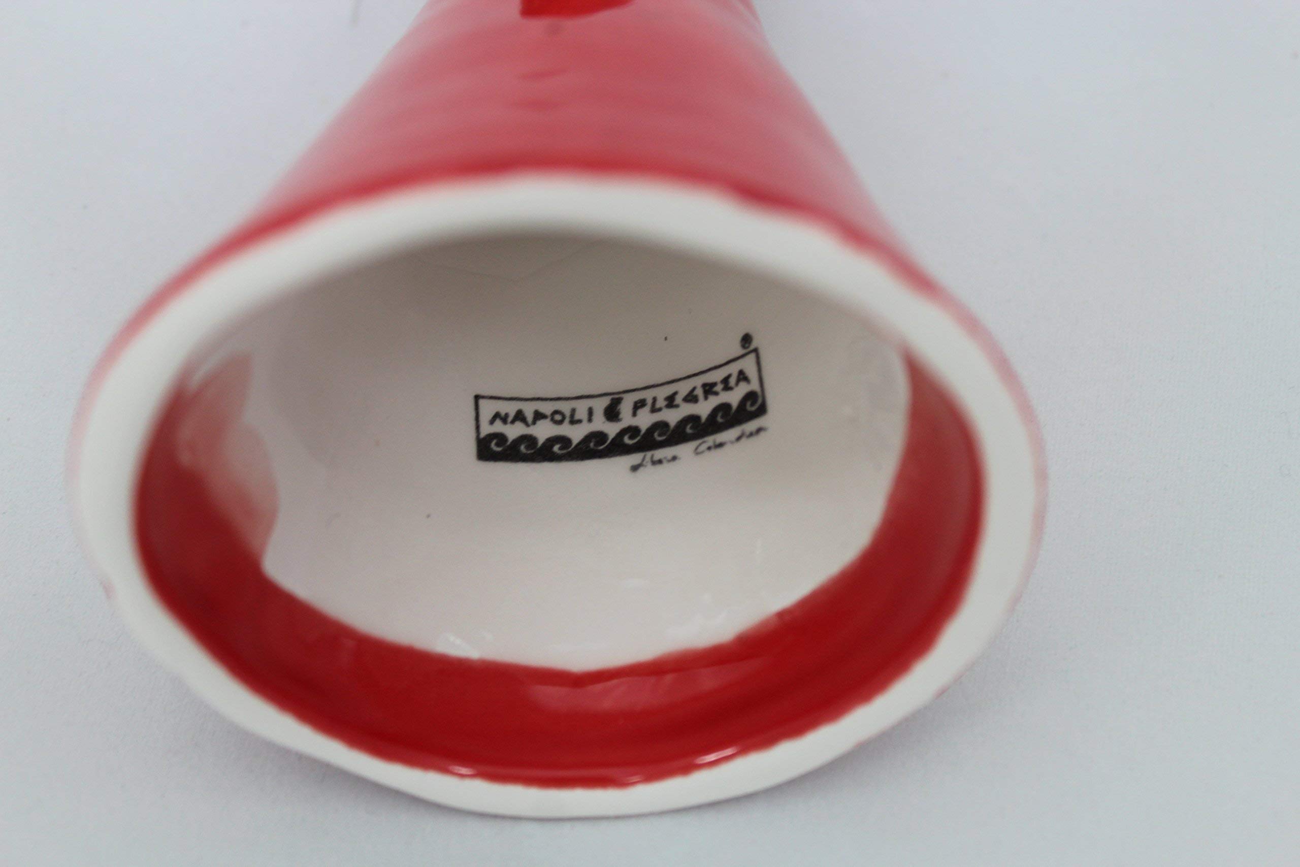 Corno napoletano portafortuna in ceramica souvenir e idea bomboniere handmade