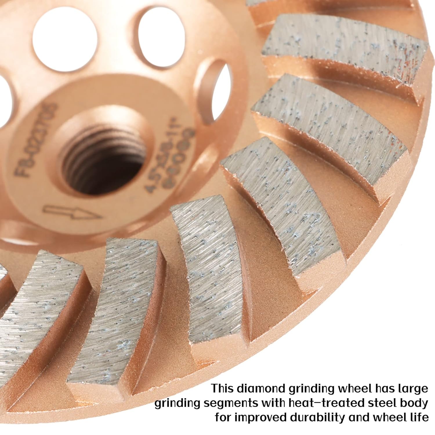 4-1/2 Inch Diamond Grinding Wheels, 18 Turbo Concrete Turbo Diamond Grinding Cup Wheels 5/8inch-11 Arbor
