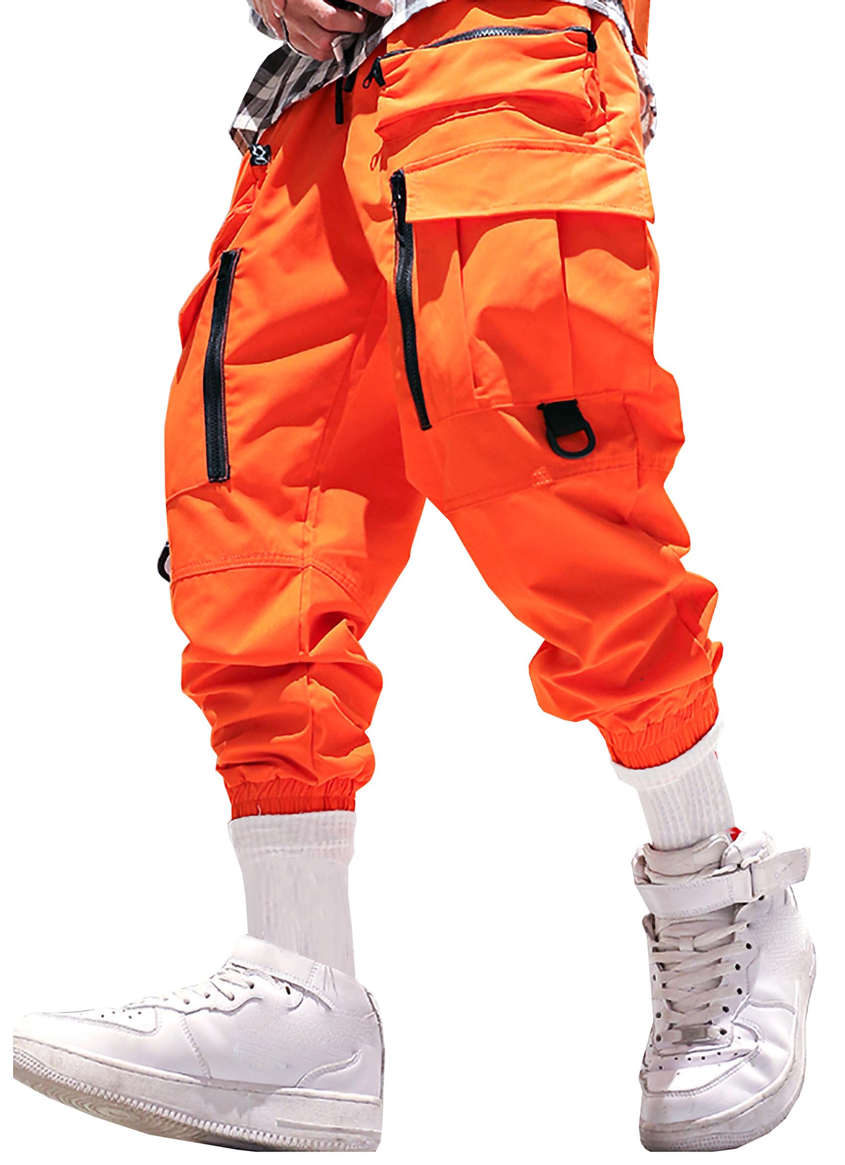 MOKEWEN Mens Jogger Pockets Ankle Athletic Ankle Cargo Pants