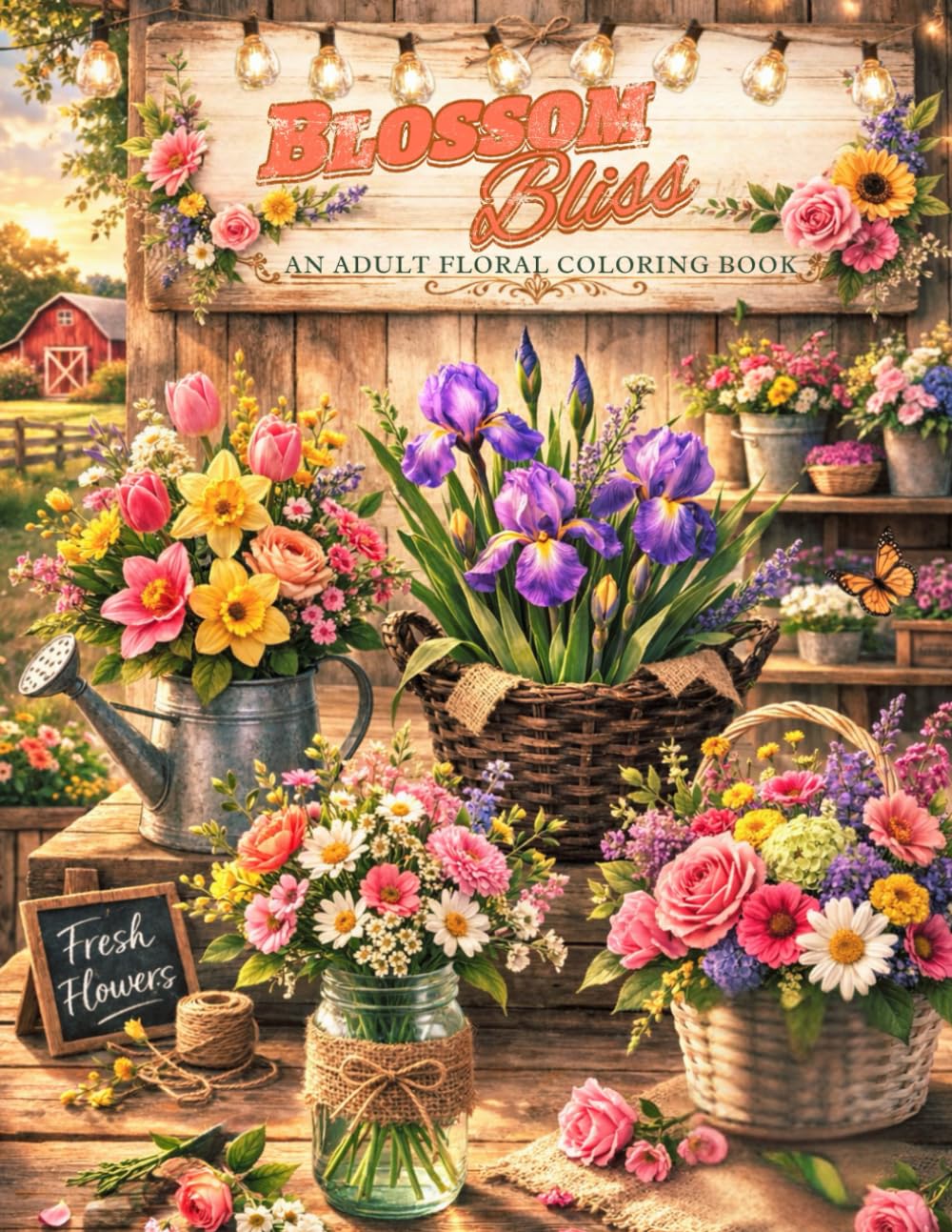Blossom Bliss: An Adult Floral Coloring Book