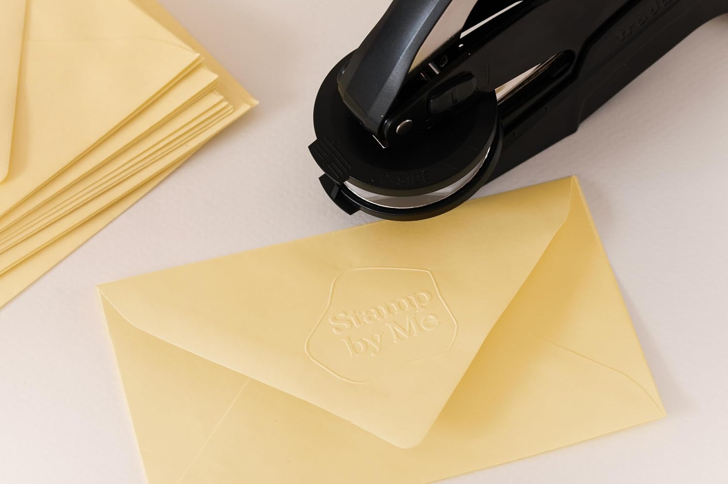 Custom Logo Embosser Stamp by Me | Personalized Seal Embosser with Your Own Design for for Business and Office | Custom Embossed Stamp for Documents and Gifts, Logo + Text
