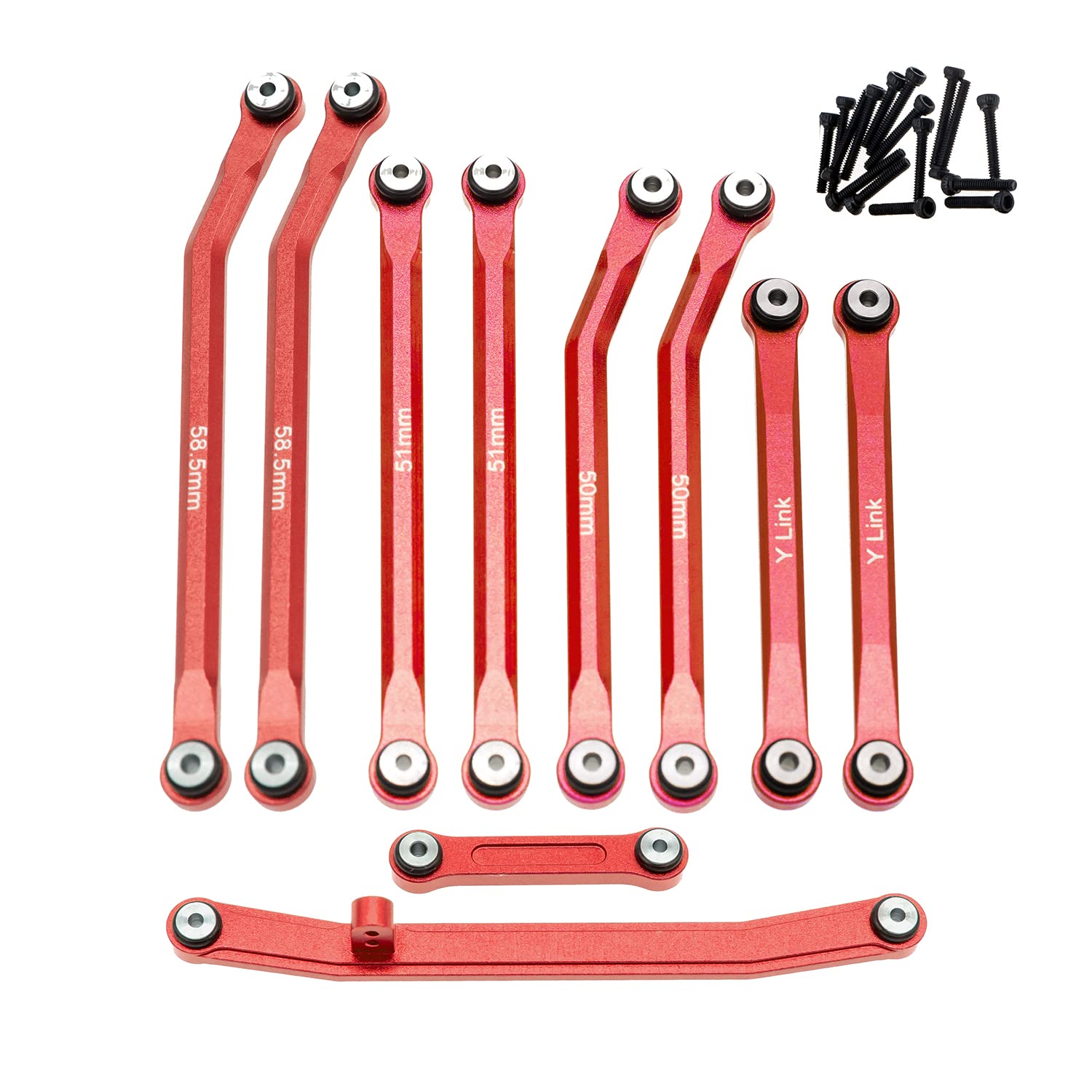 High Clearance Links Set Steering Rod Tie for AXIAL 1/24 SCX24 AXI00001 C10 AXI00002 Wrangler JLU AXI00006 Bronco Upgrades RC Crawler Car