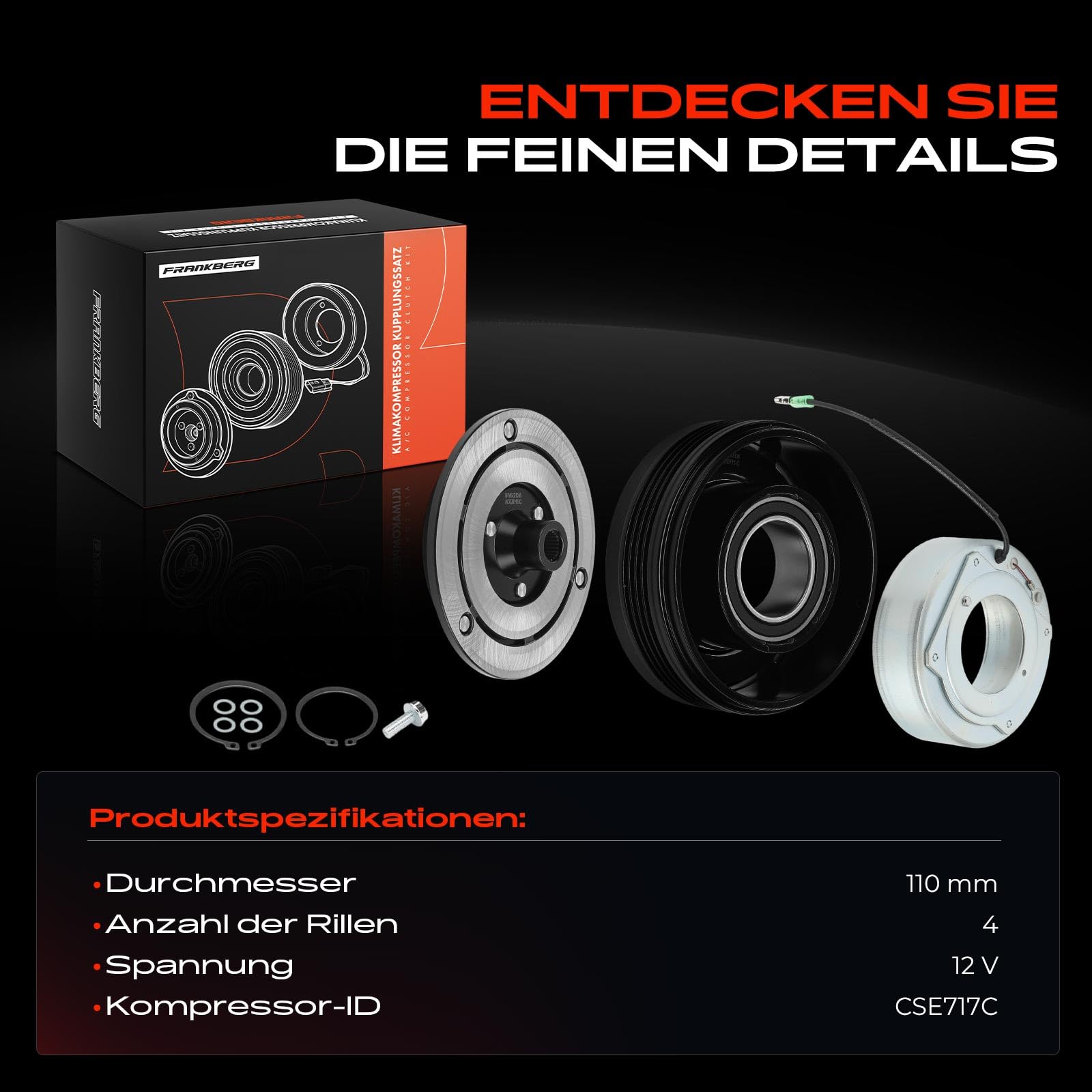 Frankberg Compressore Magnetico AC X5 E70 X6 E71 64529185146 64529195971