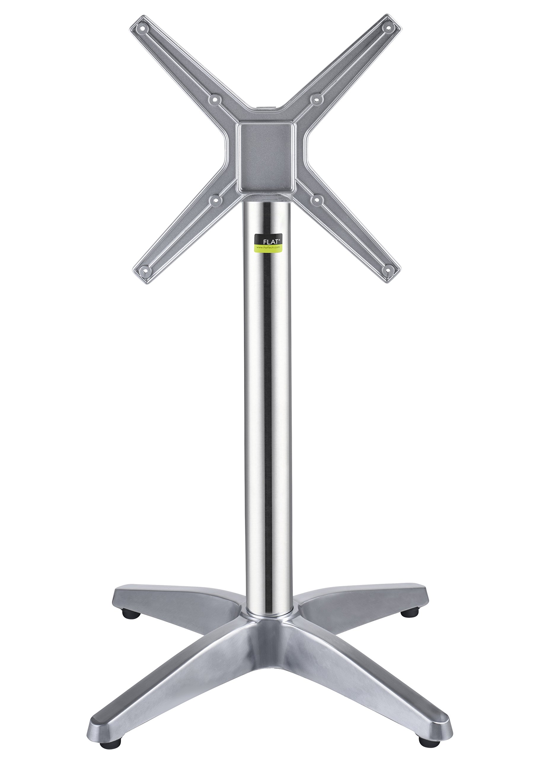 FLAT Self-Stabilizing CX26 - Aluminum, Dining Height Table Base with Flip-Top Mechanism